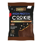 Ciasteczko proteinowe ciemna czekolada z orzechami bez dodatku cukru 50 g – Frank&Oli