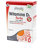 Witamina D3 forte suplement diety 100 kapsułek - PHYSALIS