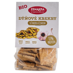 Krakersy z pestkami dyni i czosnkiem bio 100 g - ZEMANKA