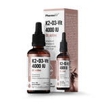 Witamina K2 + D3 w kroplach (75 mcg + 100 mcg) bezglutenowy suplement diety 30 ml - Pharmovit