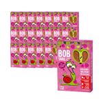 ZESTAW 20 x Przekąska jabłkowo-malinowa z owoców bez dodatku cukru 60 g