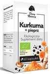 Kurkuma z pieprzem BIO suplement diety 60 kapsułek (555 mg) – Dary Natury