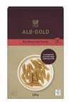 Makaron ryżowy razowy penne bezglutenowy BIO 250 g – Alb-Gold