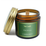 Świeca sojowa zapachowa z drewnianym knotem paczula 120 ml – Your Candle