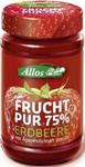 Mus truskawkowy (75 % owoców) BIO 250 g – Allos