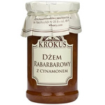 Dżem rabarbarowy z cynamonem o obniżonej zawartości cukru bezglutenowy 235 g - Krokus