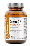 Omega-3 + witaminy D3 + K2 bezglutenowe suplement diety 60 kapsułek – Pharmovit