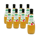 ZESTAW  8 x Ocet jabłkowy 6% niefiltrowany BIO  300ml