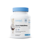 Kwas kaprylowy (600 mg) bezglutenowy suplement diety 60 kapsułek - OSAVI