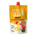 Mus:jabłko, gujawa, banan i cytryna bez dodatku cukru 200 g – Biurkom Flampol