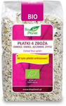 Płatki 4 zboża (orkisz, owies, jęczmień, żyto) BIO 300 g – Bio Planet