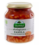 Fasola biała w sosie pomidorowym bio 360 g - Ekowital