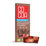 Czekolada creamy z truskawkami bez dodatku cukru BIO 40 g – Cocoa