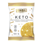 Ciasteczko KETO sernik i biała czekolada bezglutenowe bez dodatku cukru 50 g – Frank&Oli
