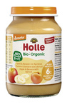 Jabłko - banan - morela bezglutenowe od 6 miesiąca Demeter BIO 190 g (słoik) - Holle