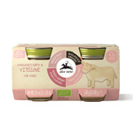 Krem z cielęciny bezglutenowy od 4 miesiąca BIO (2 x 80 g) 160 g – Alce Nero