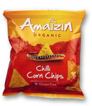 Chipsy kukurydziane chili bezglutenowe BIO 75 g – Amaizin