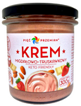 Krem migdałowo-czekoladowo-truskawkowy bez dodatku cukrów bezglutenowy keto 300 g – Pięć Przemian (Five Transformations)