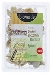 Sacchettini orkiszowe świeże z serem, burratą i szpinakiem BIO 250 g – Bio Verde